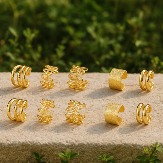 Comparatif boucles d’oreilles classiques vs earcuffs – boucles sans perçage tendance