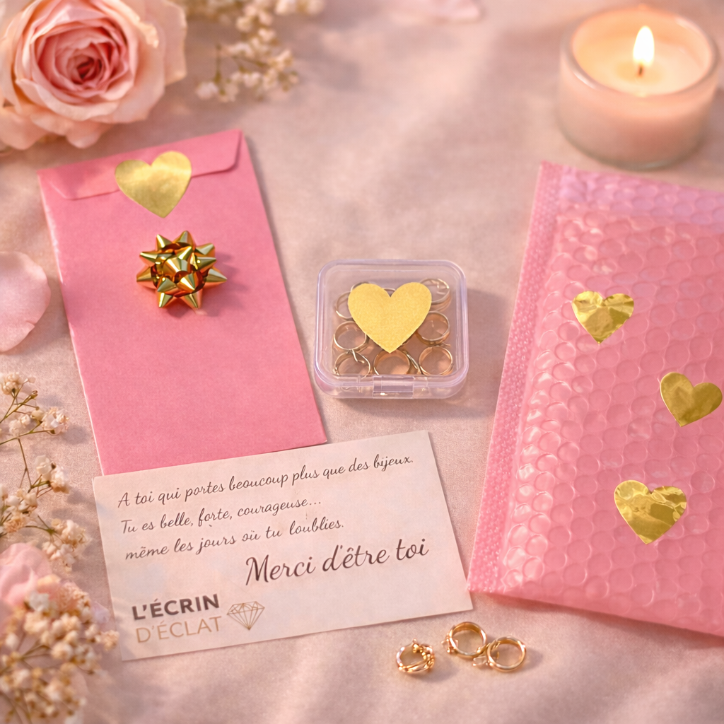 Coffret cadeau de 5 paires d'ear cuffs sans perçage L'Écrin d'Éclat